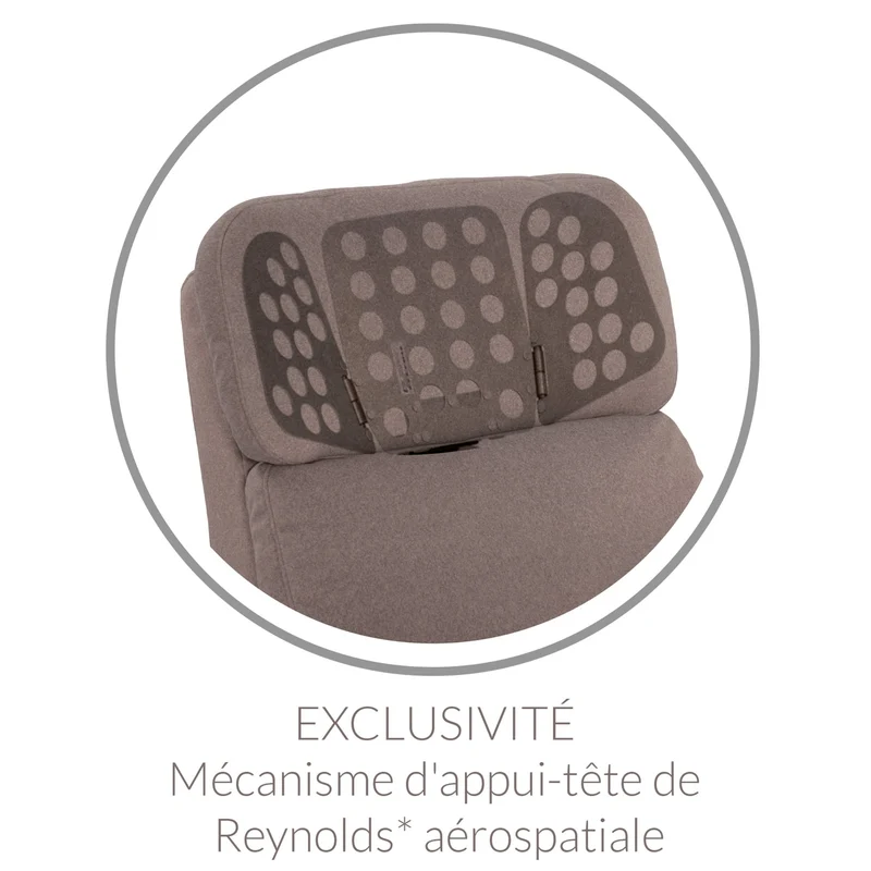 Fauteuil Berçant Inclinable Pivotant Hailey - Como Sand