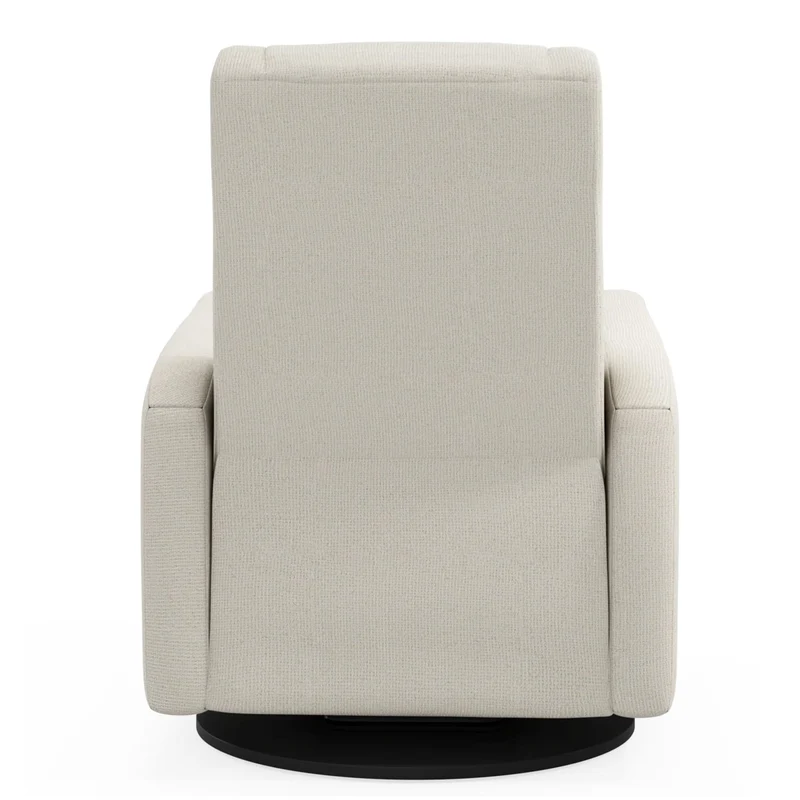 Fauteuil Berçant et Pivotant Nelly - Henequen (Tissu anti-tache)