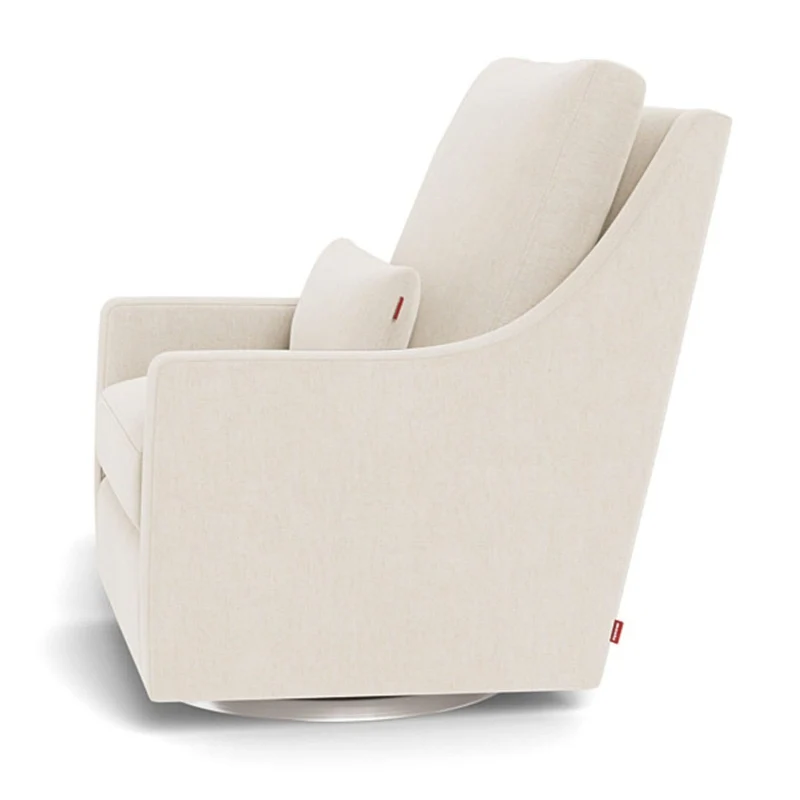 Fauteuil Berçant et Pivotant Vera - Dune / Argent