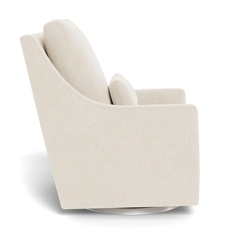 Fauteuil Berçant et Pivotant Vera - Dune / Argent
