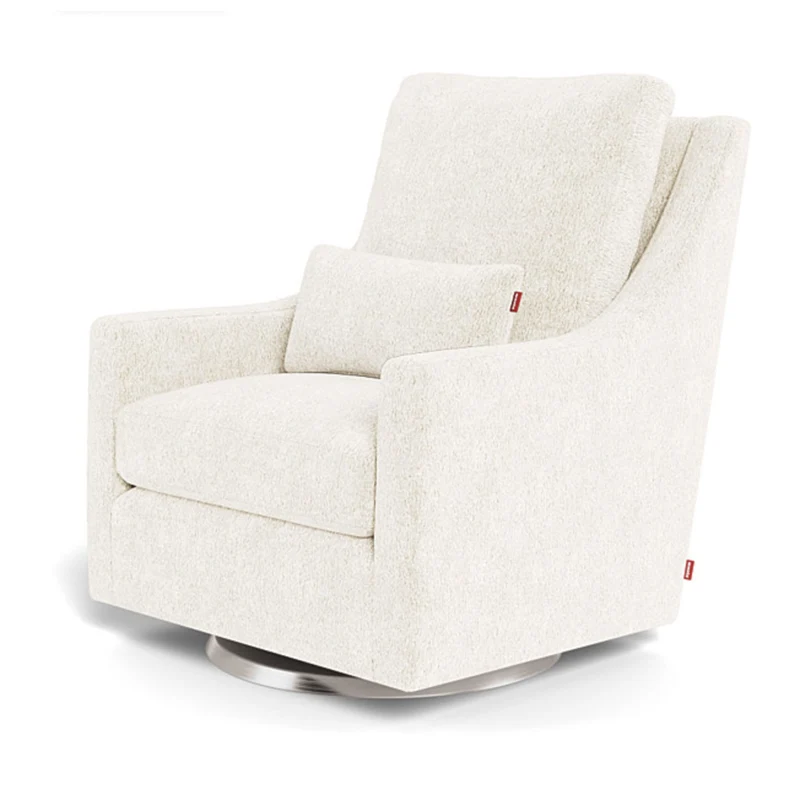 Fauteuil Berçant et Pivotant Vera - Sherpa / Argent