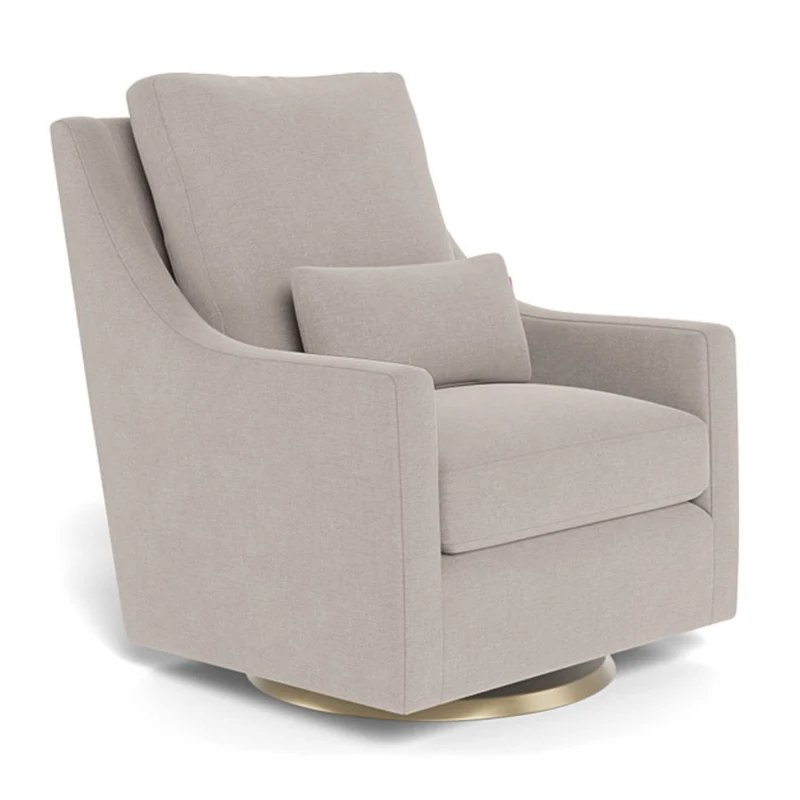 Fauteuil Berçant et Pivotant Vera - Sand / Or