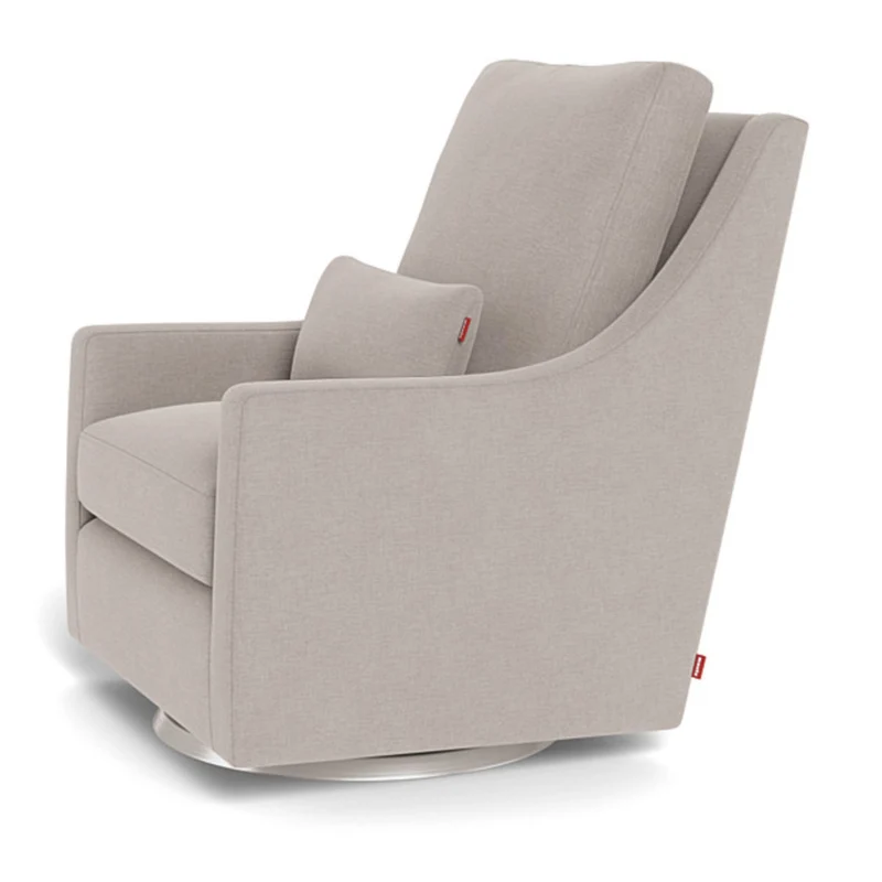 Fauteuil Berçant et Pivotant Vera - Sand / Argent