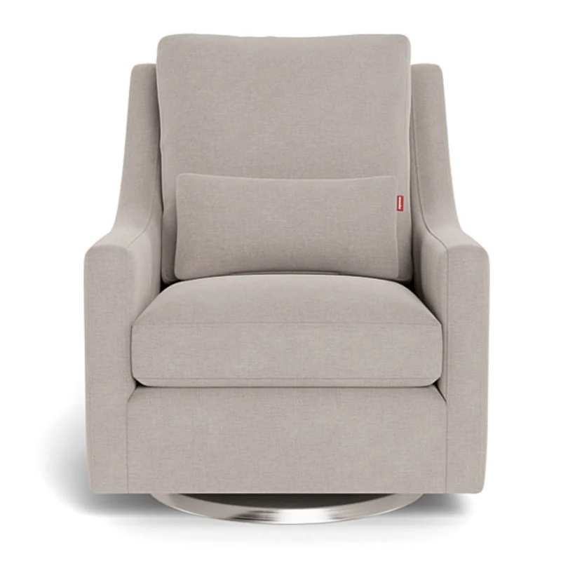 Fauteuil Berçant et Pivotant Vera - Sand / Argent