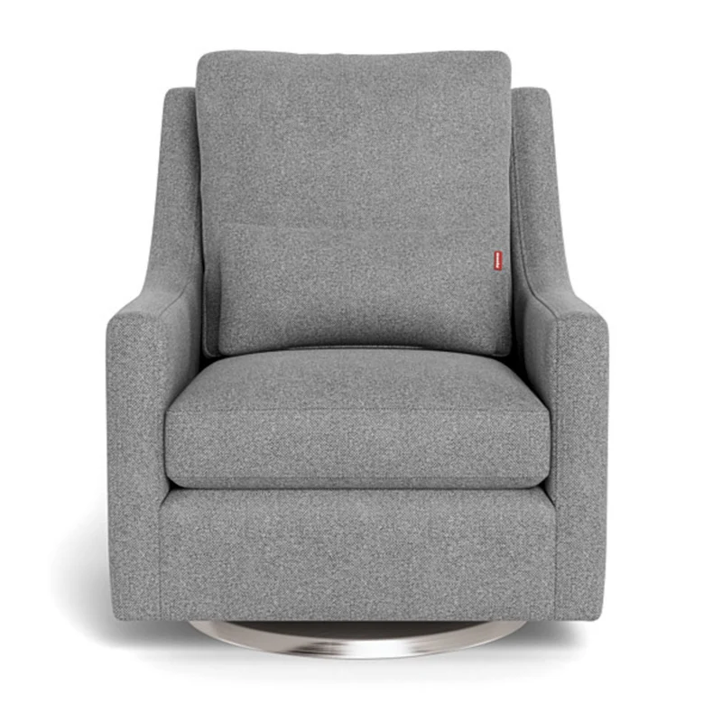 Fauteuil Berçant et Pivotant Vera - Pepper Gris / Argent