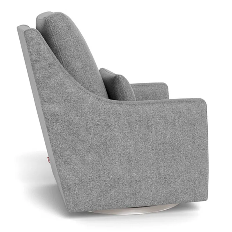 Fauteuil Berçant et Pivotant Vera - Pepper Gris / Argent