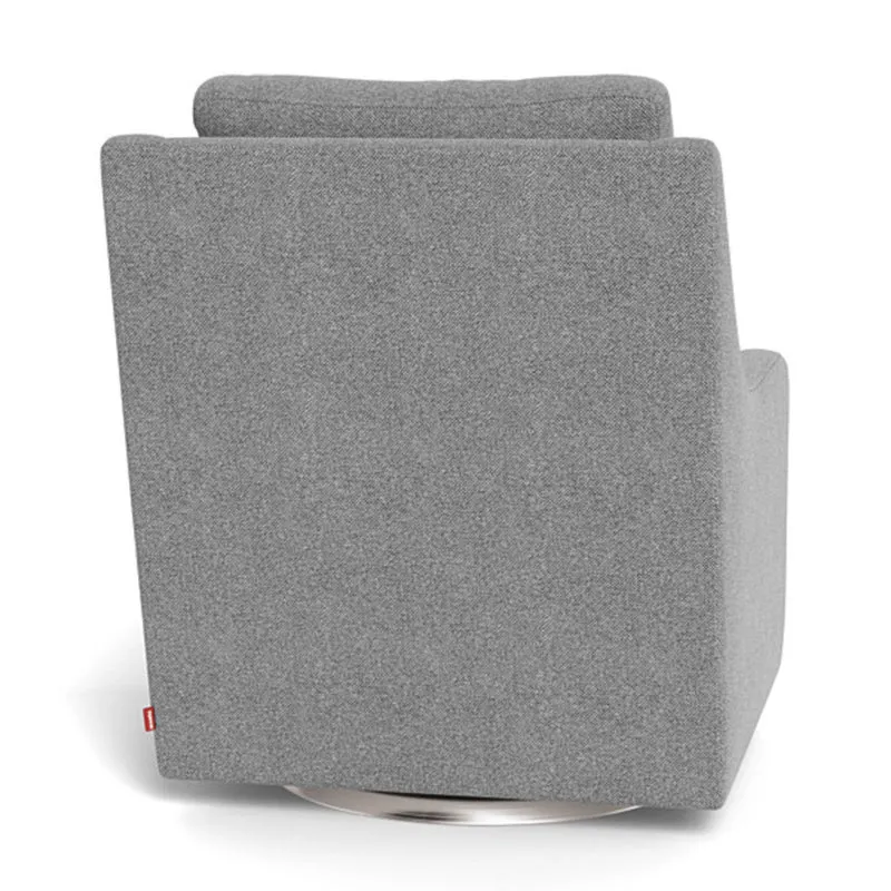 Fauteuil Berçant et Pivotant Vera - Pepper Gris / Argent