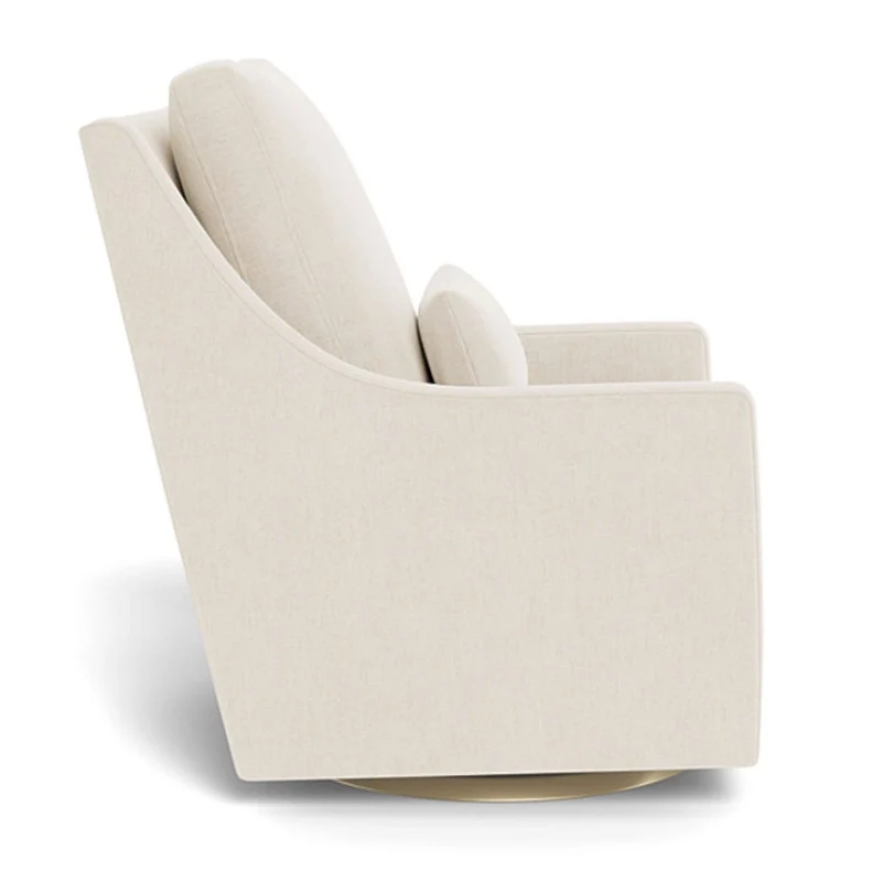 Fauteuil Berçant et Pivotant Vera - Dune / Or