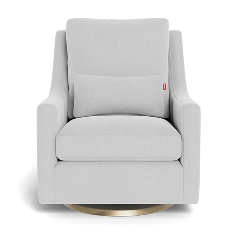 Fauteuil Berçant et Pivotant Vera - Ash / Or