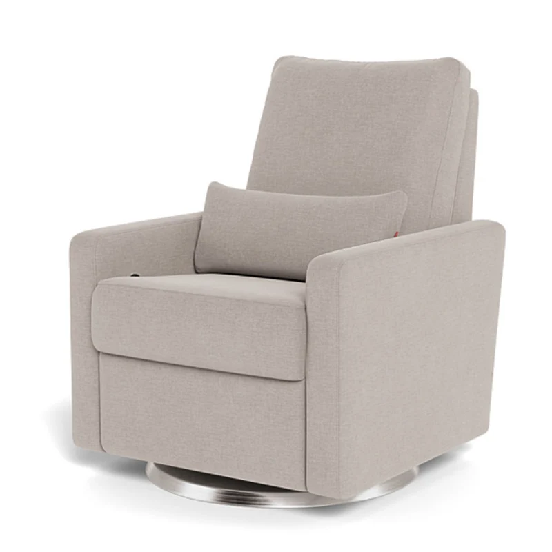 Fauteuil Berçant, Pivotant et Inclinable Matera - Sand / Argent