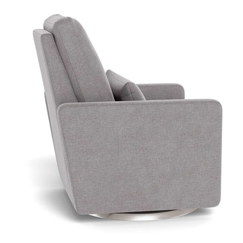 Fauteuil Berçant, Pivotant et Inclinable Matera - Pebble / Argent