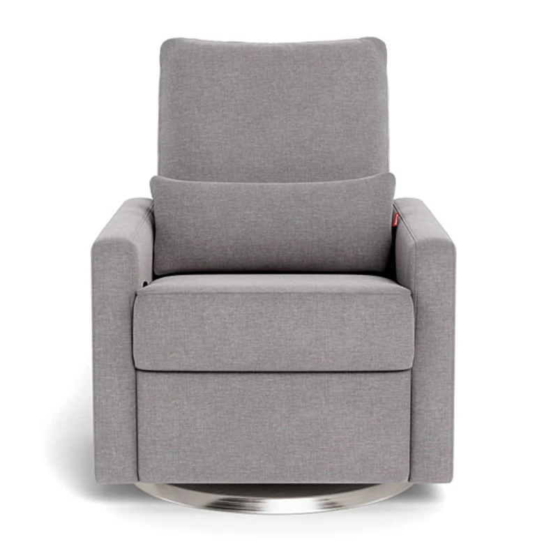 Fauteuil Berçant, Pivotant et Inclinable Matera - Pebble / Argent