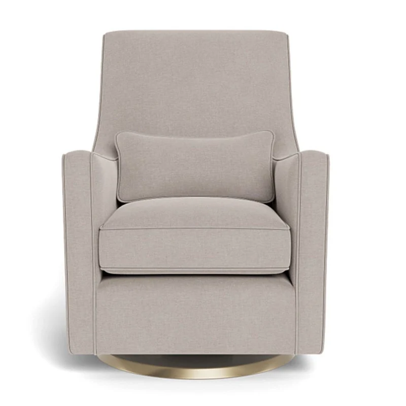 Fauteuil Berçant et Pivotant Luca - Sand / Or