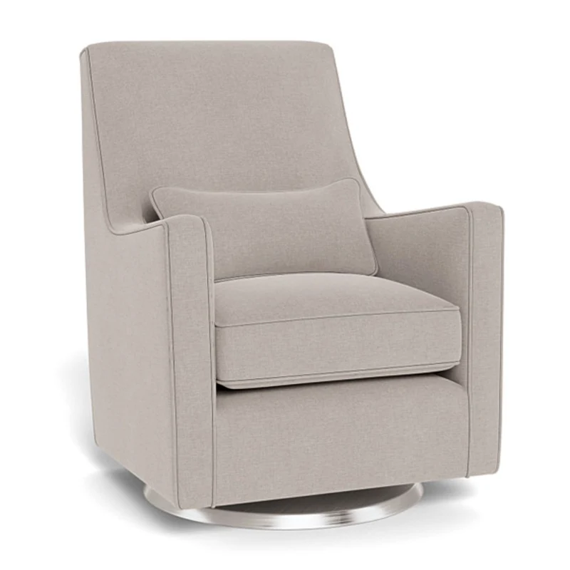 Fauteuil Berçant et Pivotant Luca - Sand / Argent