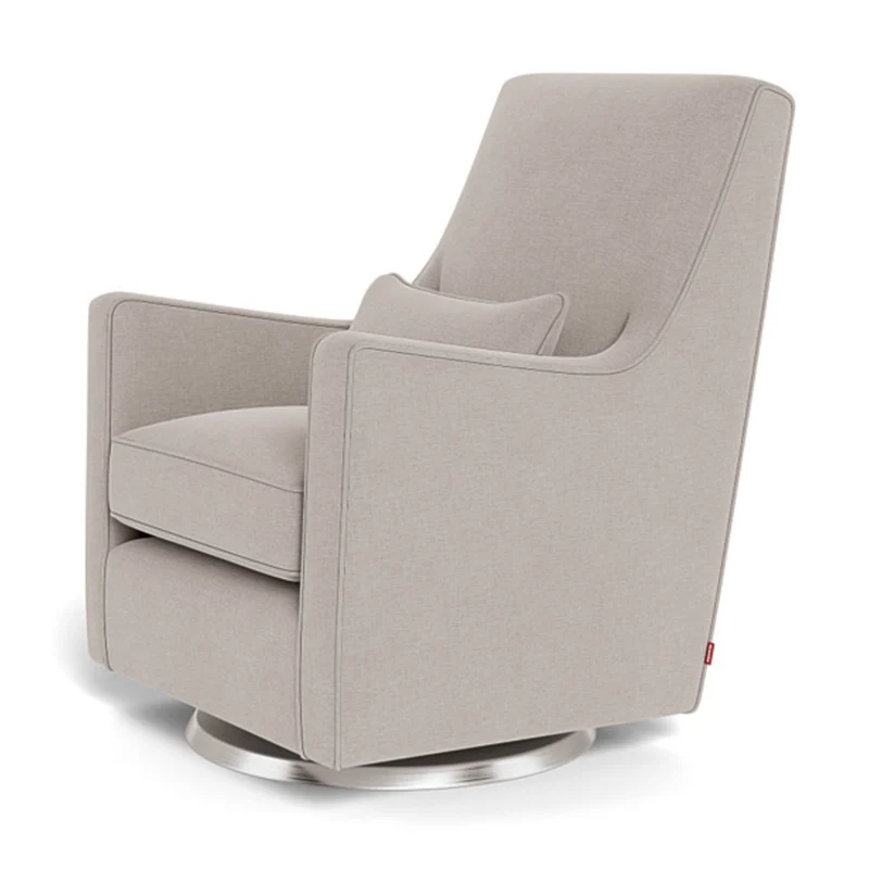 Fauteuil Berçant et Pivotant Luca - Sand / Argent