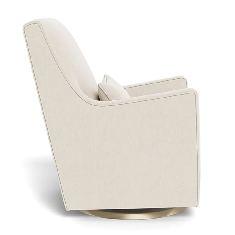 Fauteuil Berçant et Pivotant Luca - Dune / Or