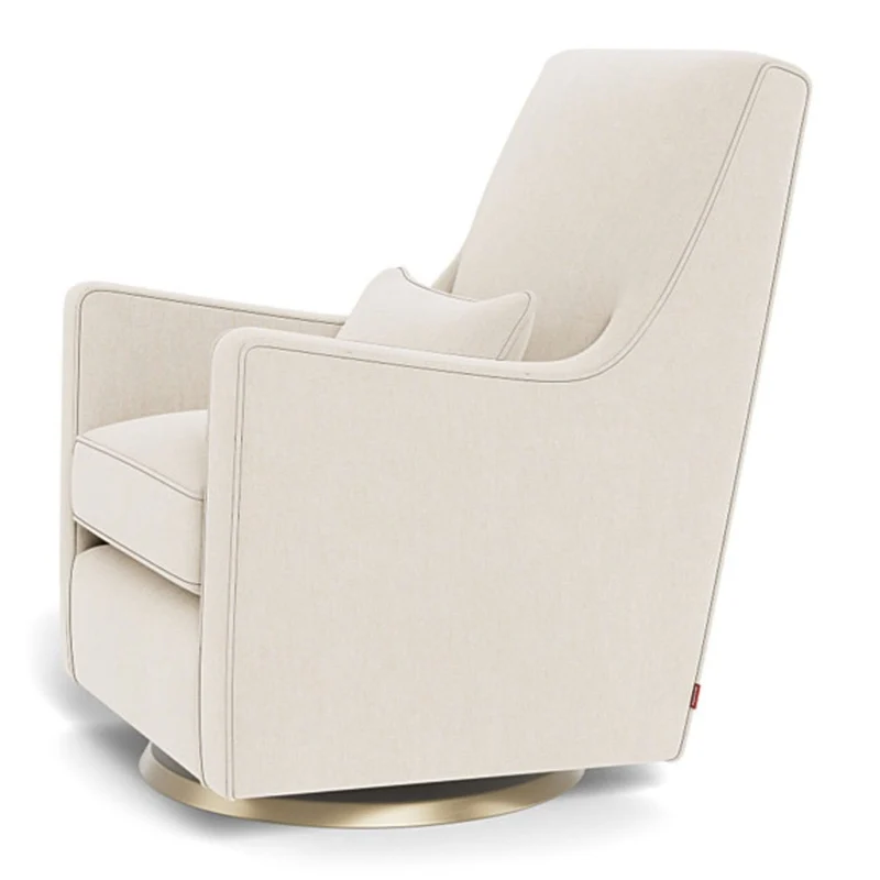 Fauteuil Berçant et Pivotant Luca - Dune / Or