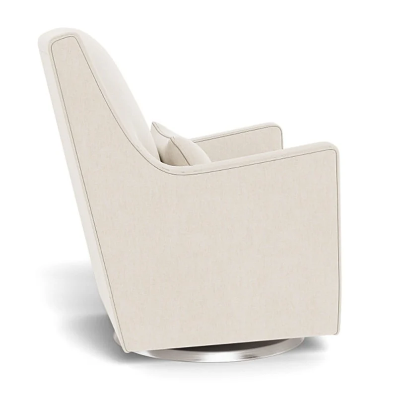 Fauteuil Berçant et Pivotant Luca - Dune / Argent