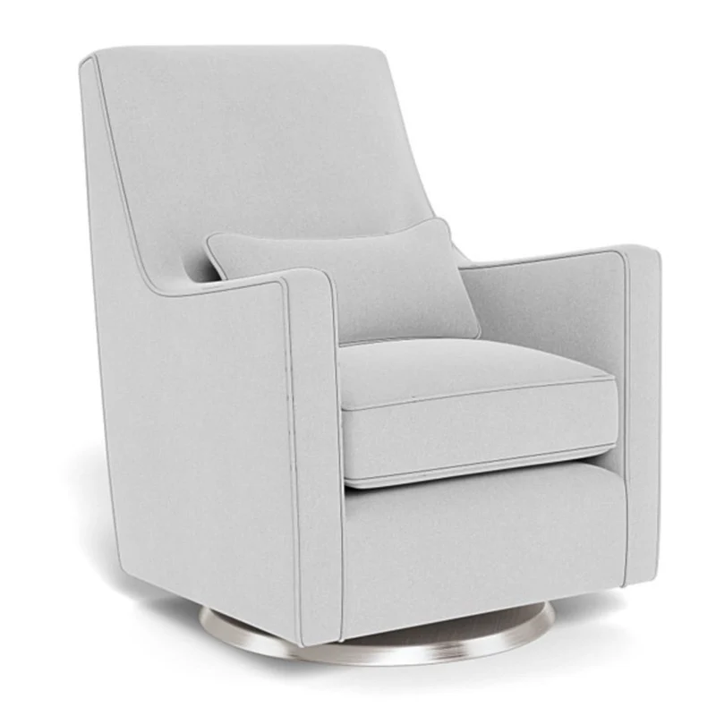 Fauteuil Berçant et Pivotant Luca - Ash / Argent