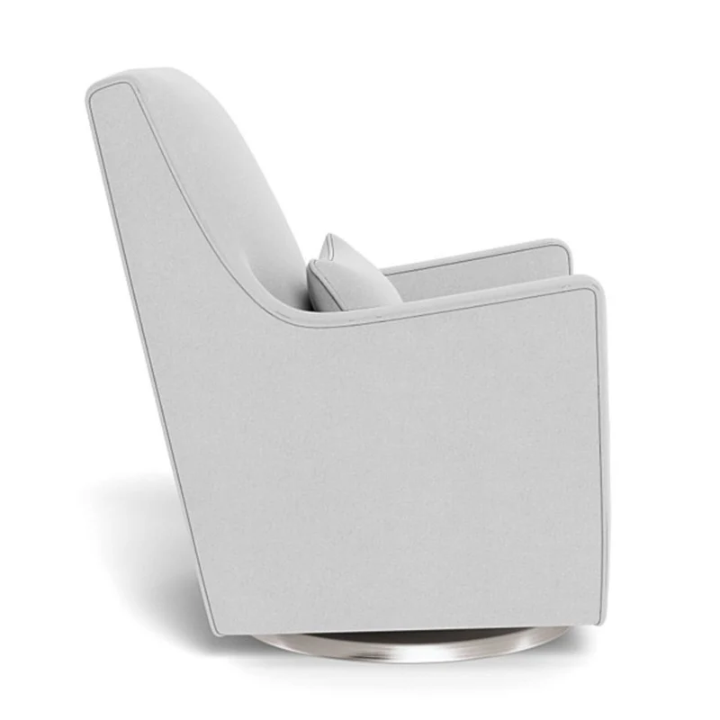Fauteuil Berçant et Pivotant Luca - Ash / Argent