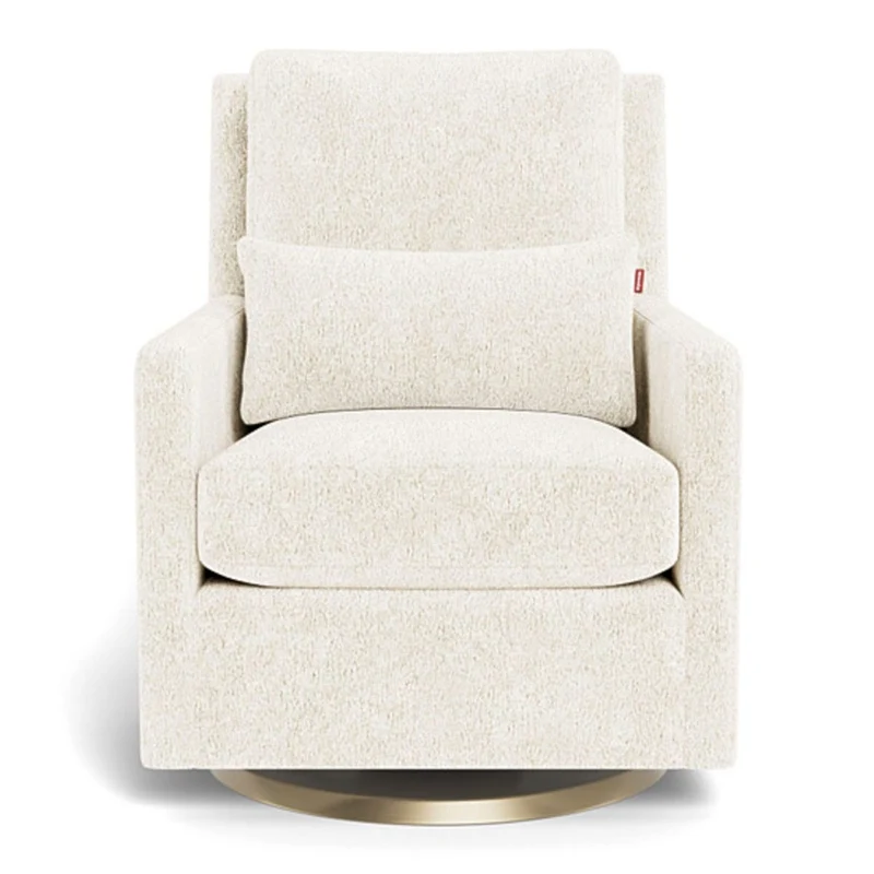 Fauteuil Berçant et Pivotant Como - Sherpa / Or