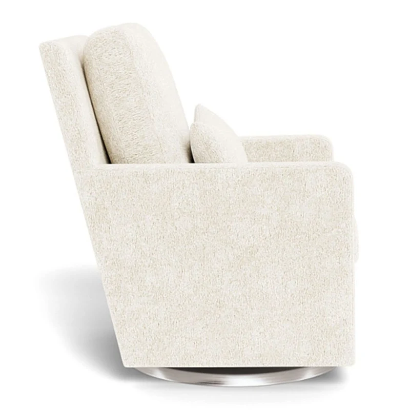 Fauteuil Berçant et Pivotant Como - Sherpa / Argent