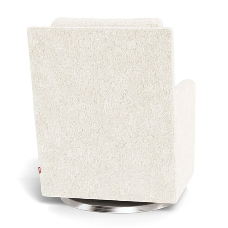 Fauteuil Berçant et Pivotant Como - Sherpa / Argent