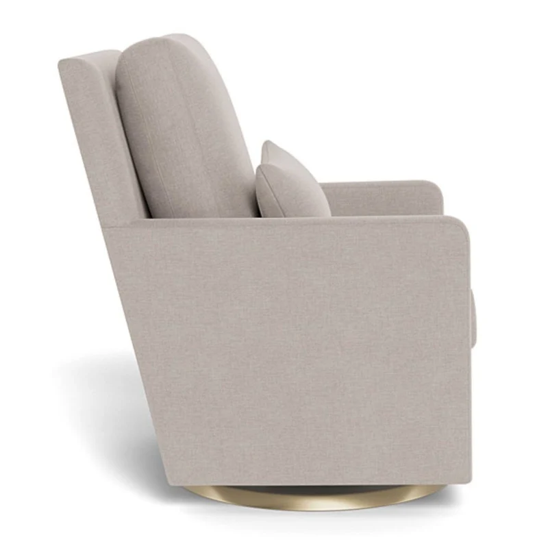 Fauteuil Berçant et Pivotant Como - Sand / Or