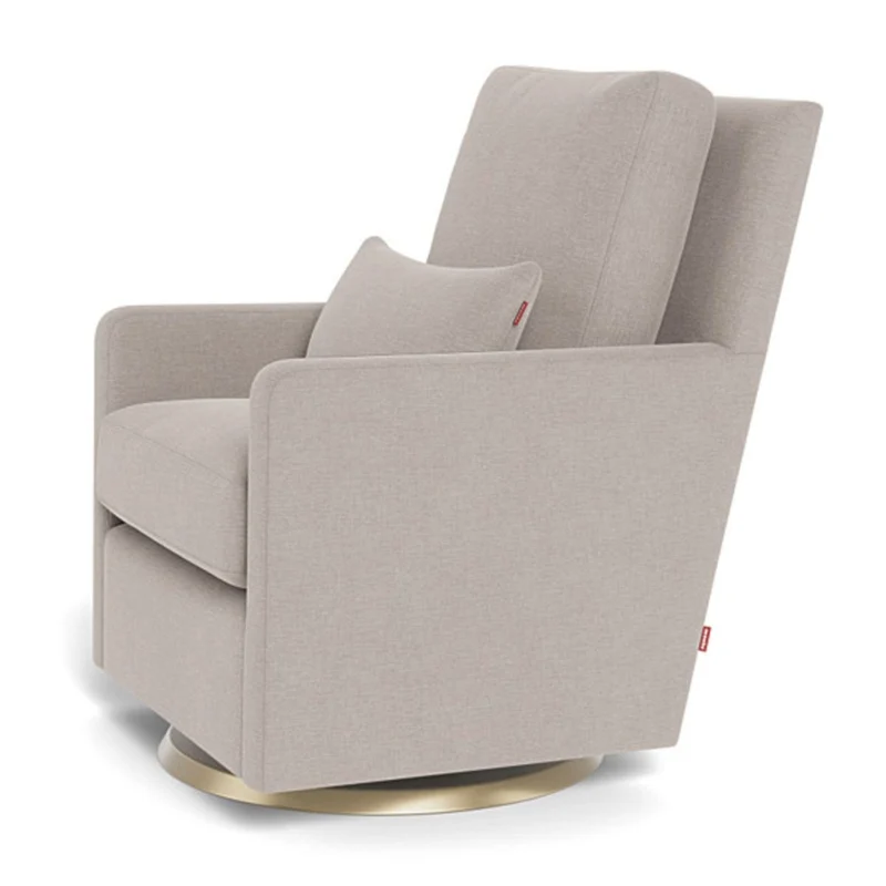 Fauteuil Berçant et Pivotant Como - Sand / Or