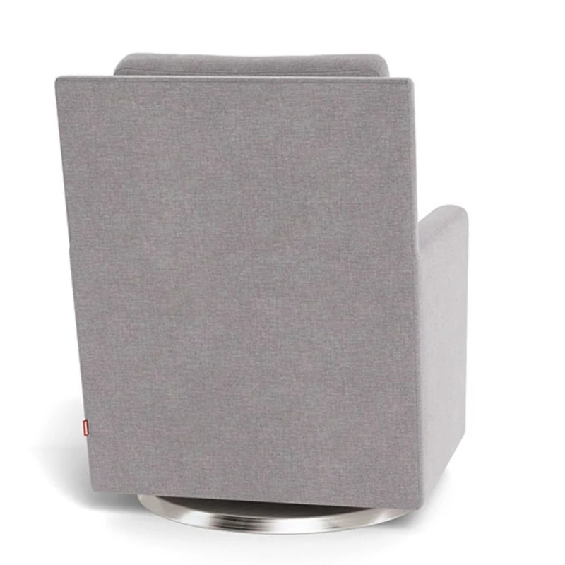 Fauteuil Berçant et Pivotant Como - Pepper Gris / Argent