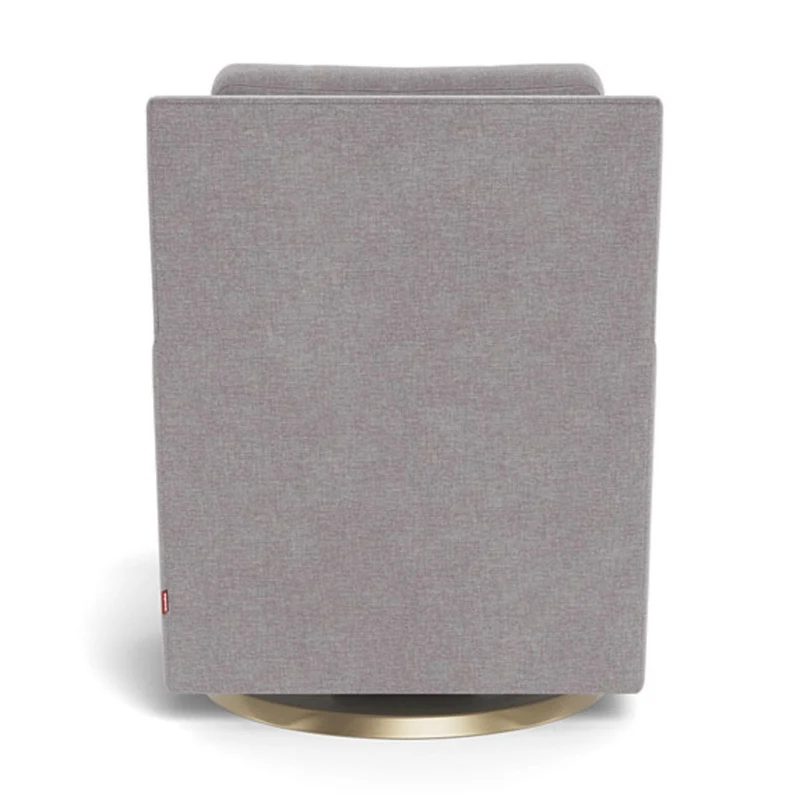 Fauteuil Berçant et Pivotant Como - Pebble Gris / Or
