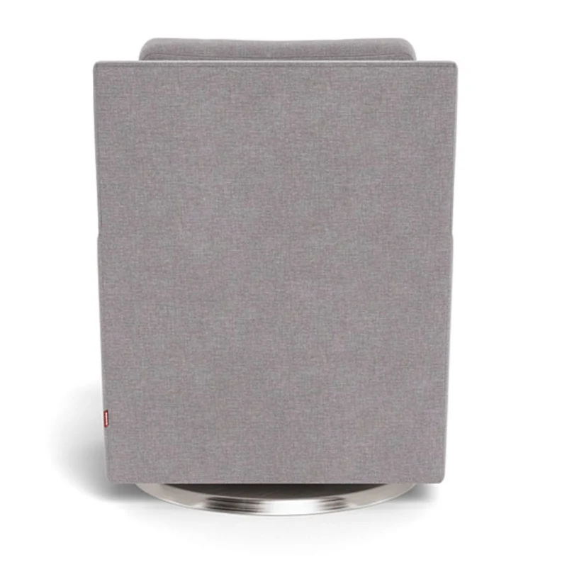 Fauteuil Berçant et Pivotant Como - Pebble Gris / Argent