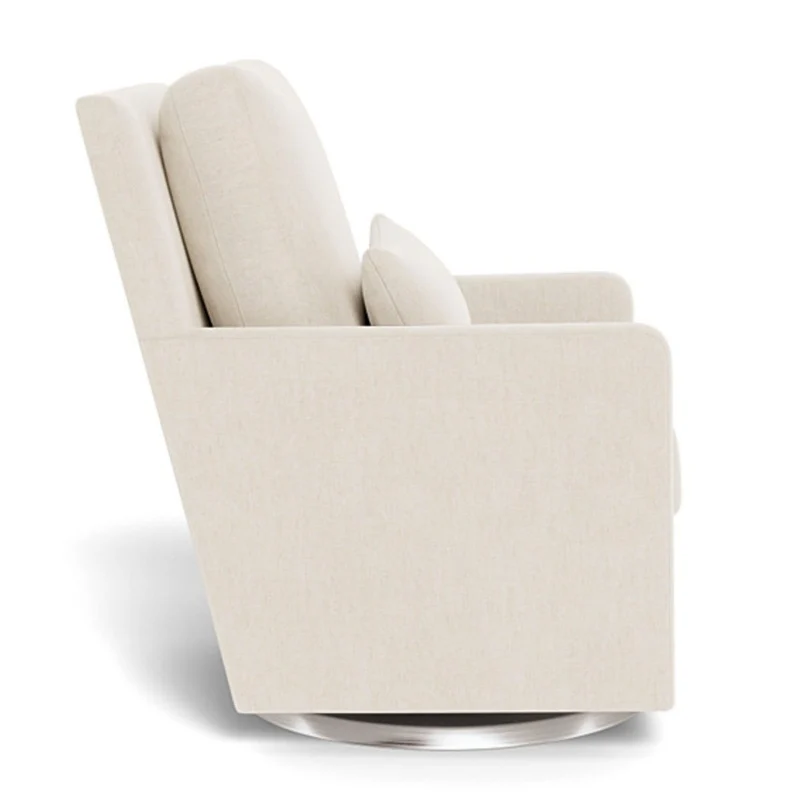 Fauteuil Berçant et Pivotant Como - Dune / Argent