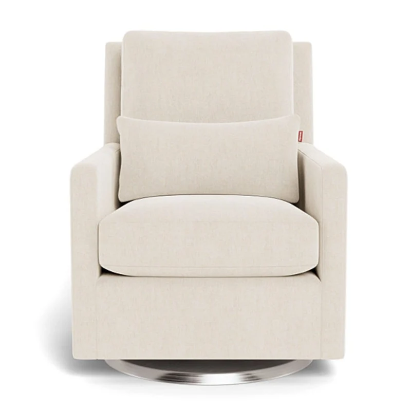 Fauteuil Berçant et Pivotant Como - Dune / Argent