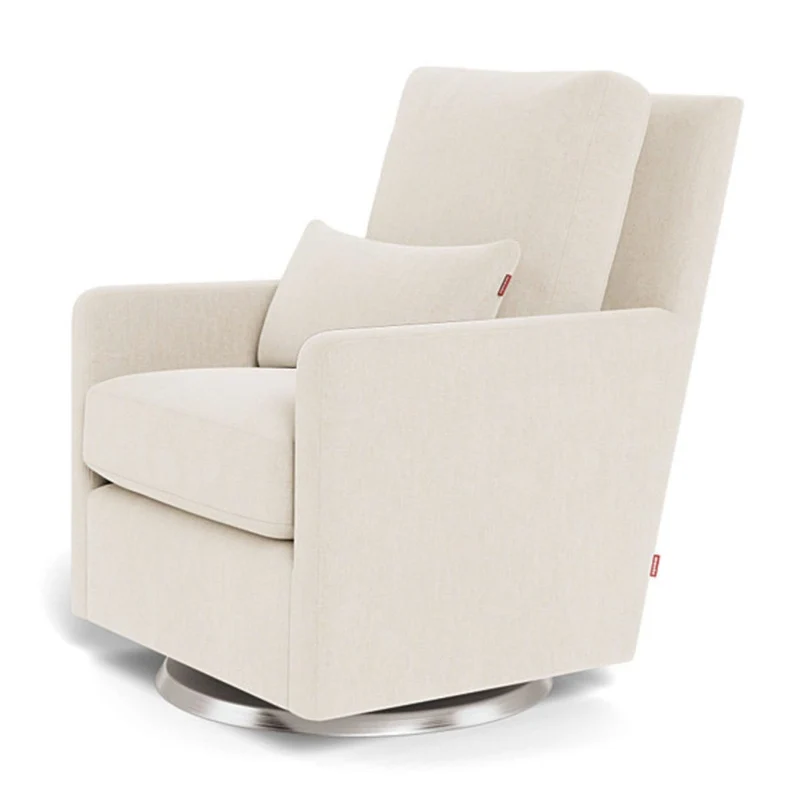 Fauteuil Berçant et Pivotant Como - Dune / Argent