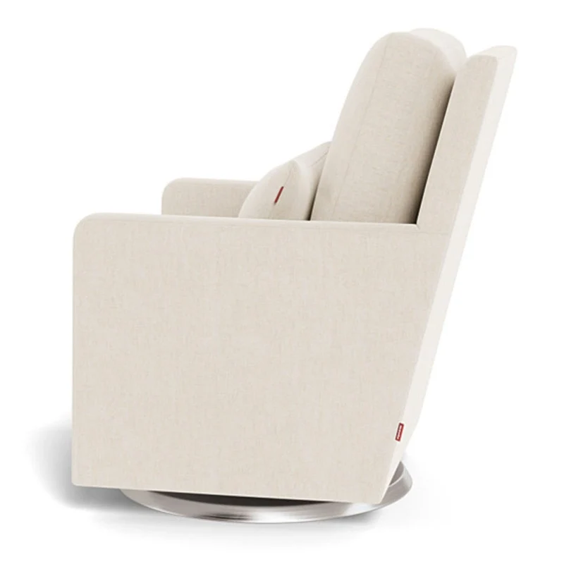 Fauteuil Berçant et Pivotant Como - Dune / Argent