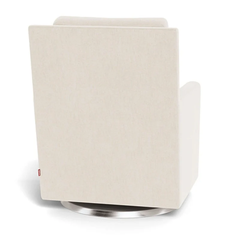 Fauteuil Berçant et Pivotant Como - Dune / Argent