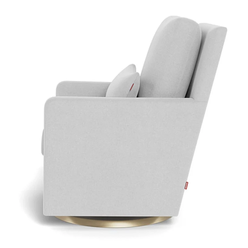 Fauteuil Berçant et Pivotant Como - Ash / Or