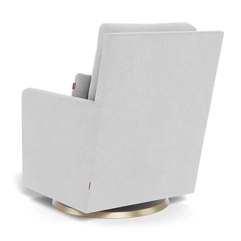 Fauteuil Berçant et Pivotant Como - Ash / Or
