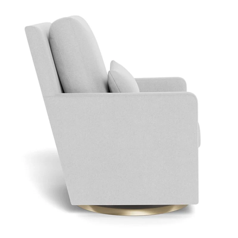 Fauteuil Berçant et Pivotant Como - Ash / Or