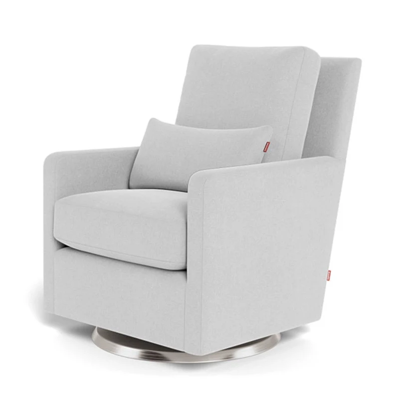 Fauteuil Berçant et Pivotant Como - Ash / Argent