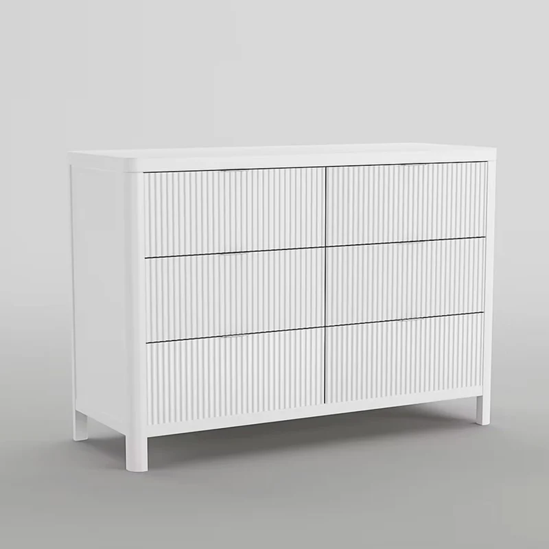 Commode 6 Tiroirs Milano - Blanc