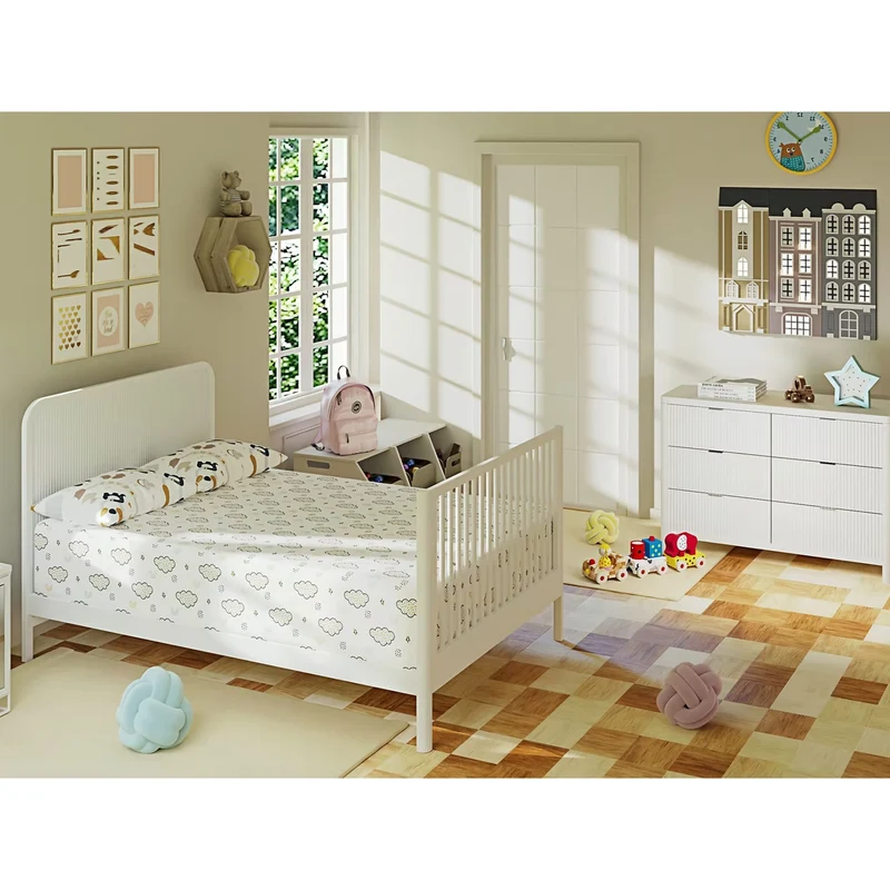 Commode 6 Tiroirs Milano - Blanc