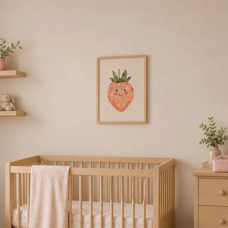 Cadre Fraise Naturel