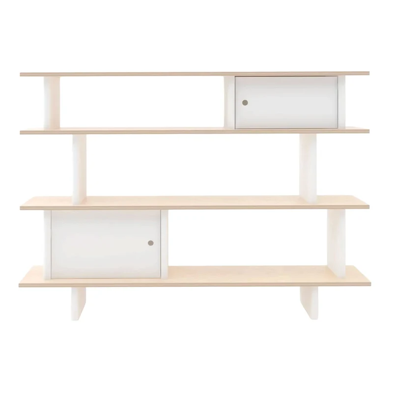 Bibliotheque Horizontal- Naturel/ Blanc