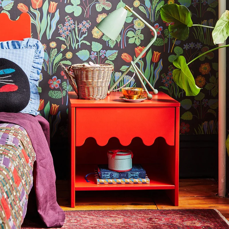 Table De Nuit Moss - Tomate