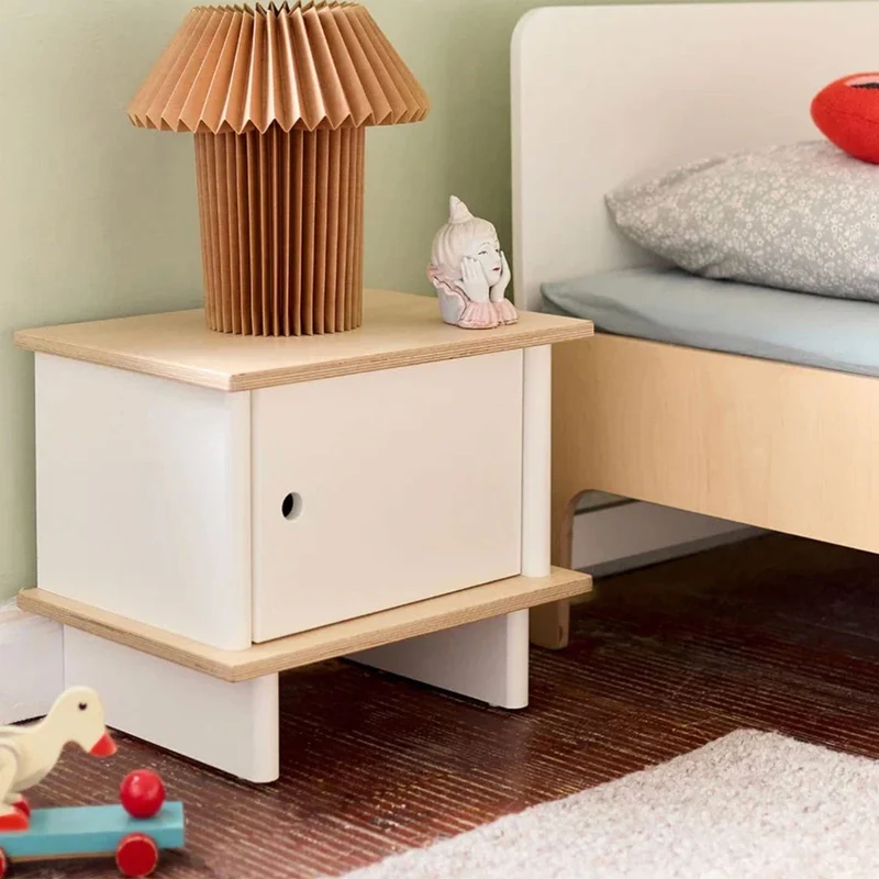 Table De Nuit ML - Blanc/ Naturel