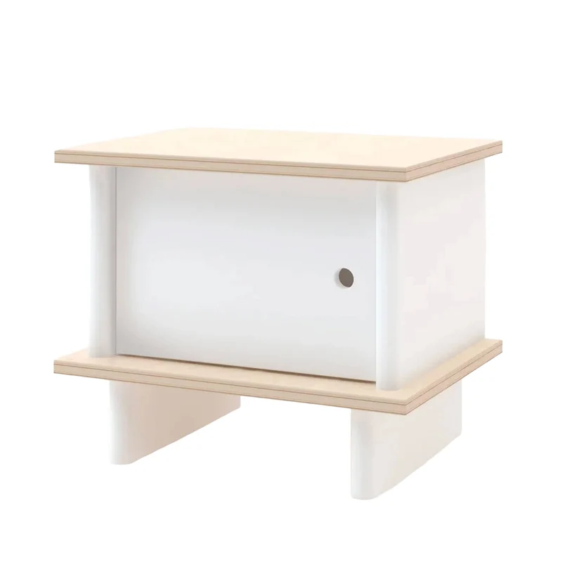 Table De Nuit ML - Blanc/ Naturel