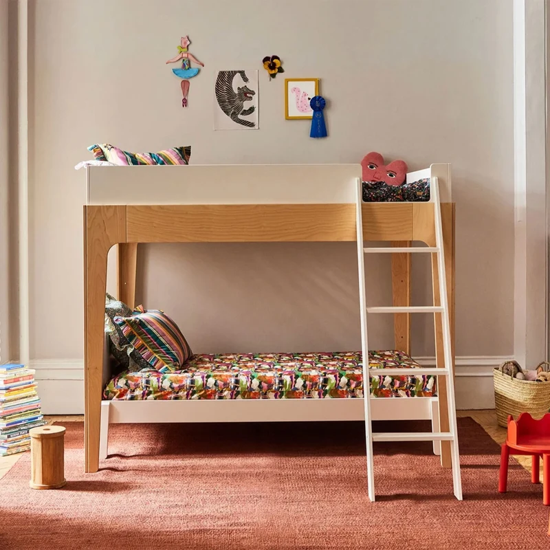Lit Double Loft Perch - Naturel/ Blanc