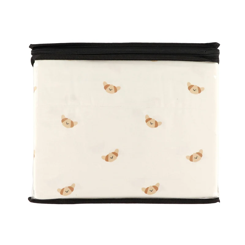Ensemble Draps pour Lit Simple - Croissants